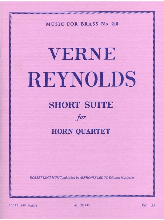 Verne Reynolds: Short Suite | Verne Reynolds | Cor
