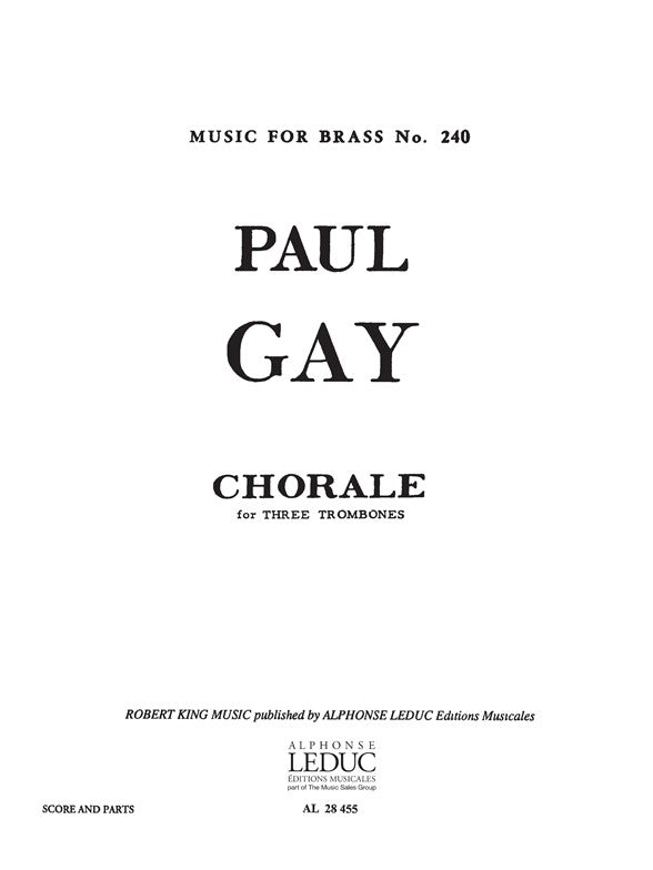 Chorale | Gay | Trombone