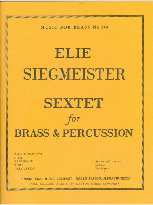 Sextet | Siegmeister | Ensemble de cuivres