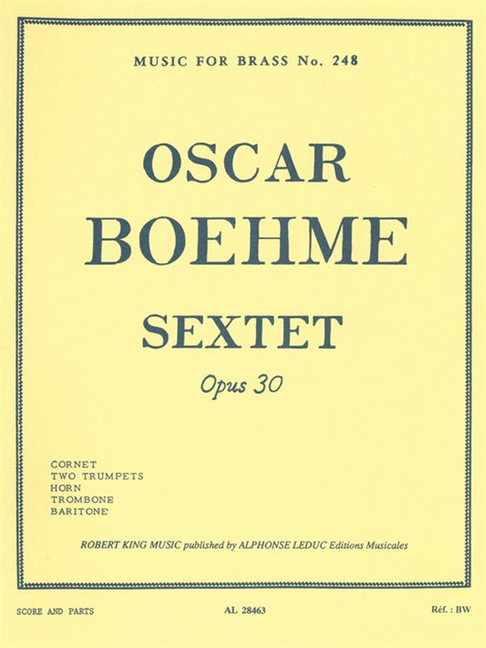 Sextet Op. 30 | Boehme | Ensemble de cuivres