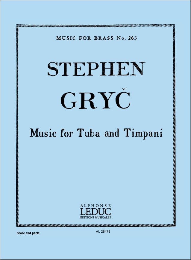 Stephen Gryc : Musique pour tuba et timbales | Stephen Gryc