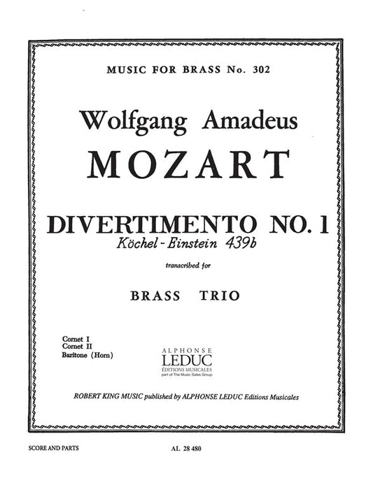 Divertimento No.1 K439b | Wolfgang Amadeus Mozart