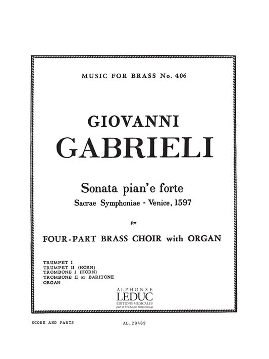Sonata Pian'E Forte | Andrea Gabrieli | Quatuor de cuivres