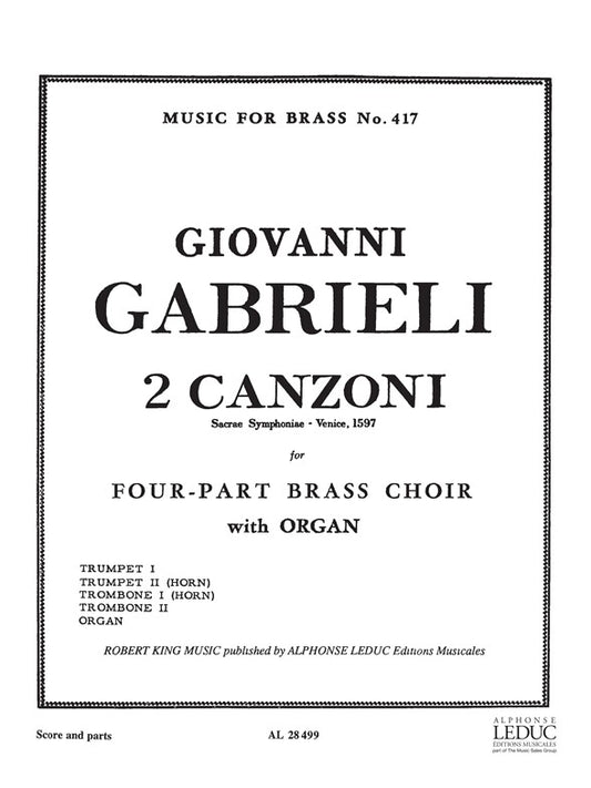2 Canzoni Septimi Toni | Andrea Gabrieli