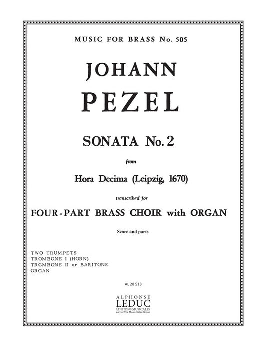 Sonata N02-Hora Decima | Pezel | Quatuor de cuivres