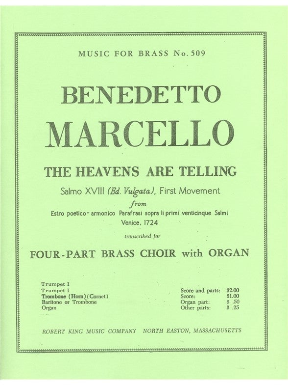 Heavens Are Telling | Marcello | Quatuor de cuivres