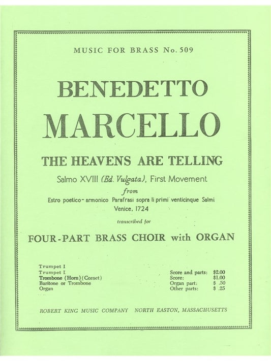 Heavens Are Telling | Marcello | Quatuor de cuivres
