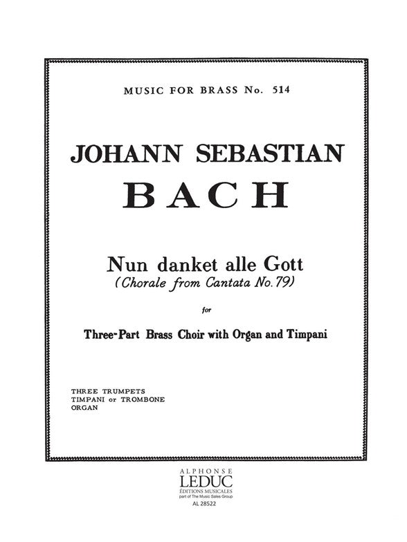 Nun Danket Alle Gott | Johann Sebastian Bach | Trompette