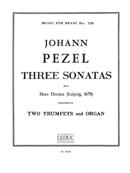 3 Sonatas-25-22-30Hora Decima | Pezel | Trompette