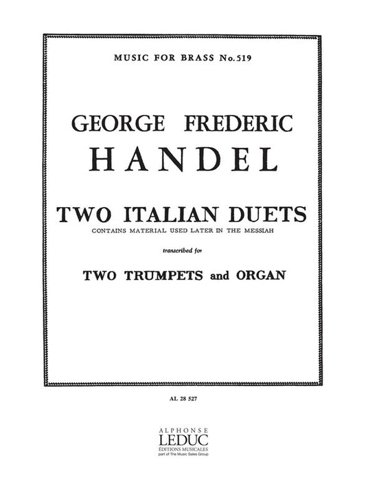 Two Italian Duets | Georg Friedrich Händel | Trompette