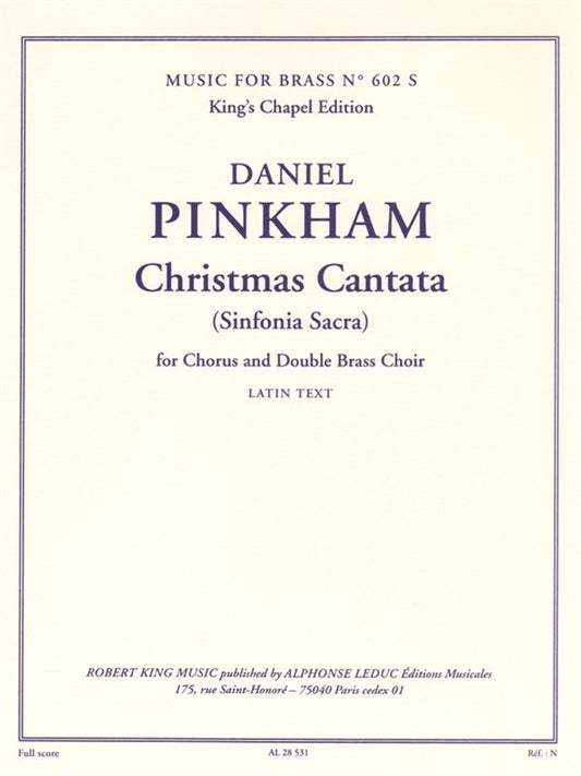 Cantate de Noël | Pinkham | Ensemble de cuivres | Partition