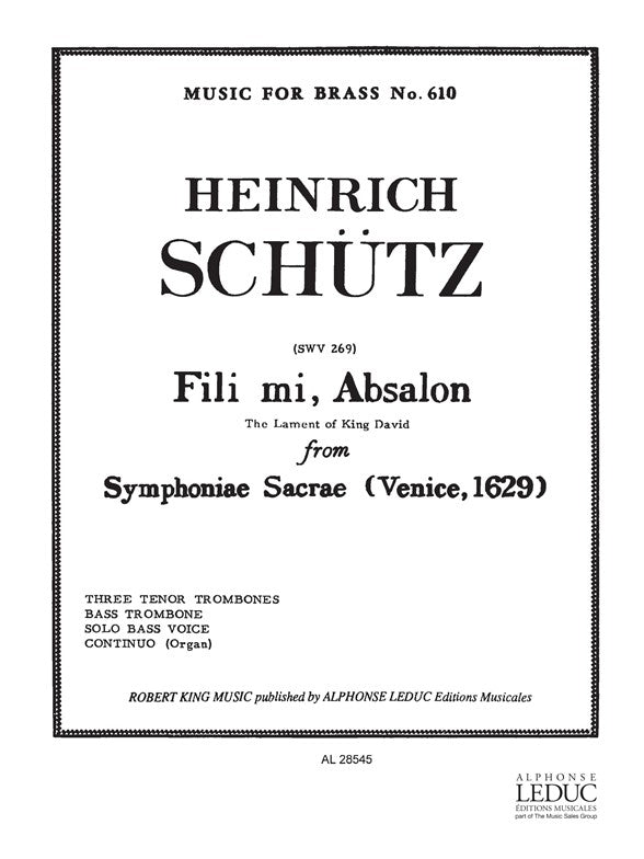 Fili mi, Absalom | Heinrich Schütz | Voix