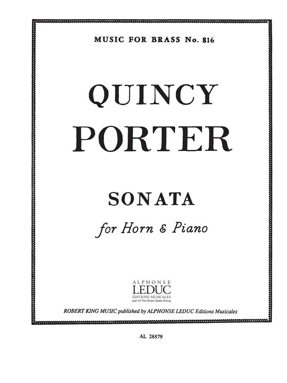 Sonate pour cor | Porter | Cor
