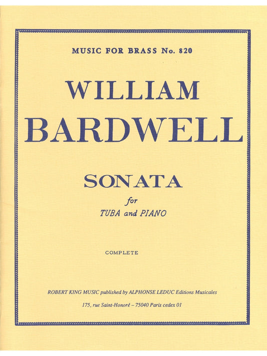 Sonate pour tuba et piano | William Bardwell