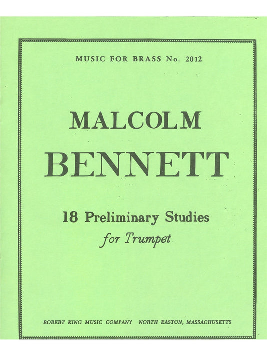18 études préliminaires | Bennett | Trompette
