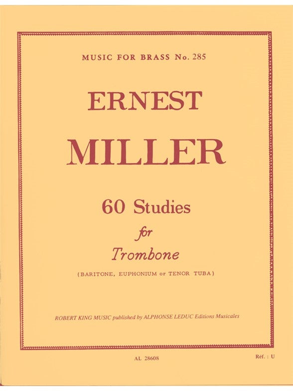 60 études pour trombone | Miller