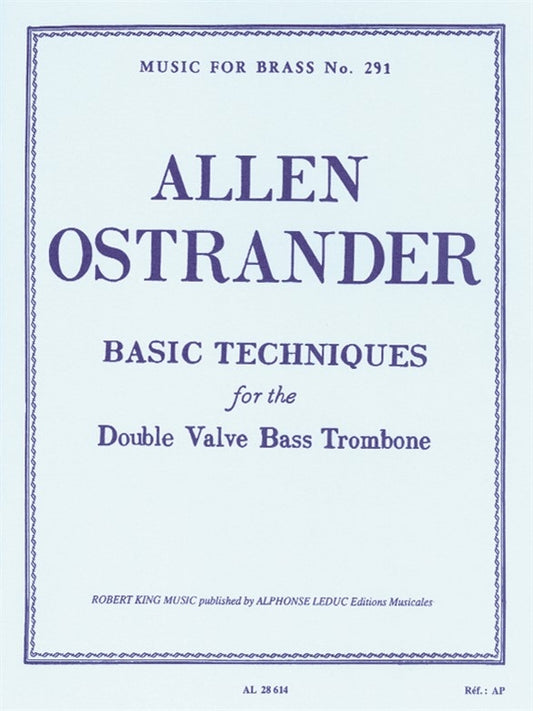 Techniques de base pour contrebasse | Ostrander | Trombone