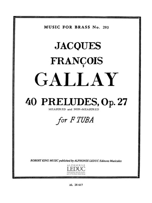 Jacques François Gallay: 40 Préludes Op.27 | Tuba