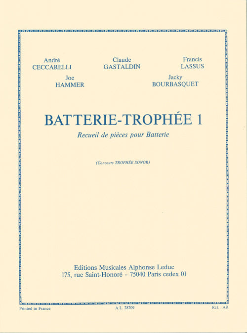 Batterie-Trophee 1 | Ceccarelli-Gastaldin | Percussions