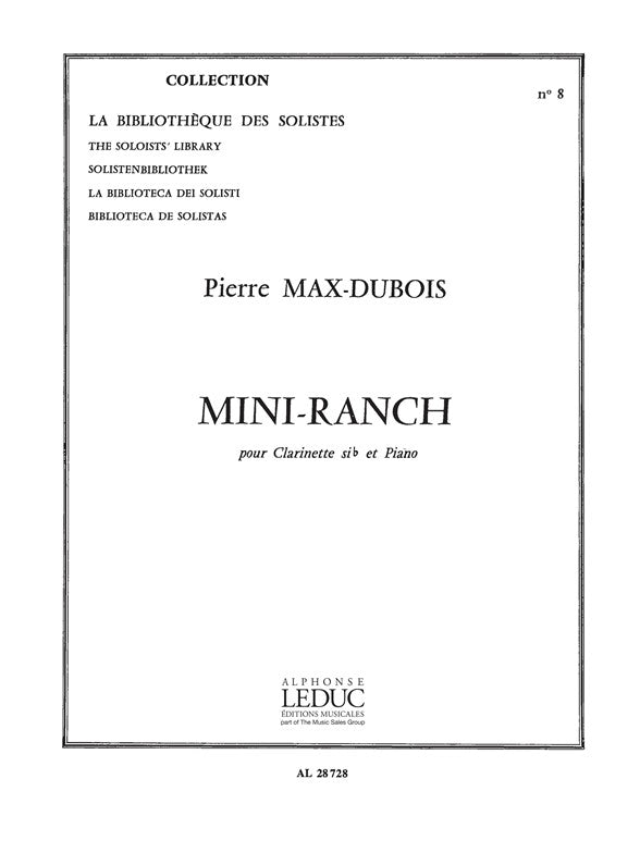 Mini-Ranch | Pierre-Max Dubois | Clarinette