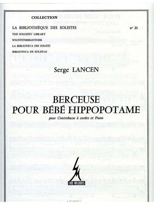 Berceuse pour Bebe Hippopotame | Serge Lancen | Contrebasse