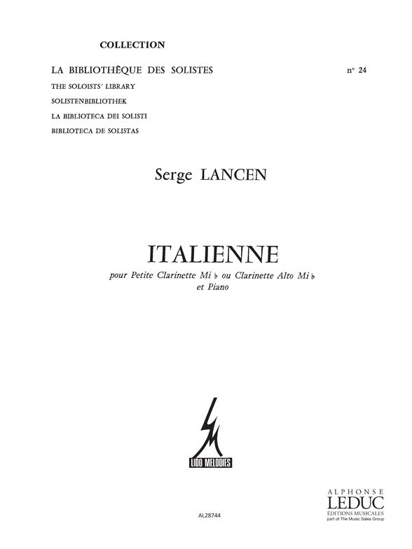 Italienne | Serge Lancen | Clarinette