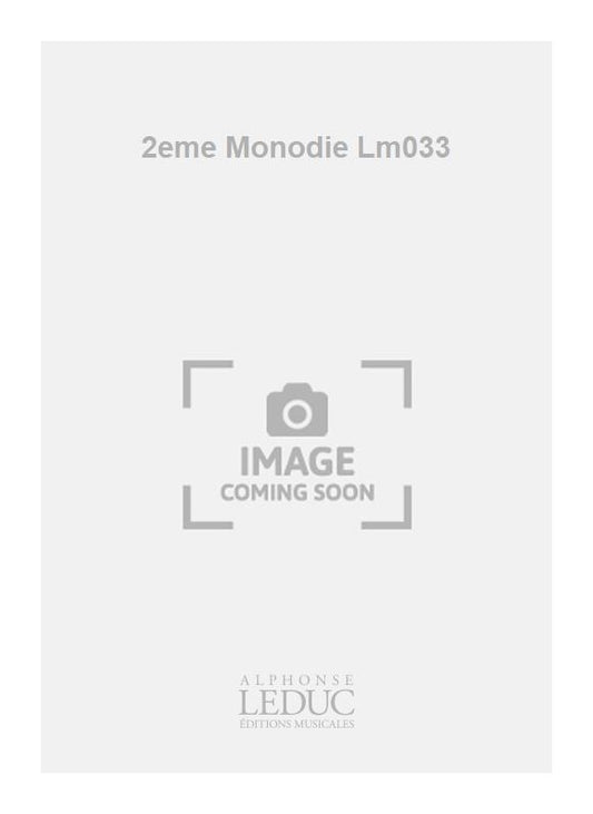 2eme Monodie Lm033 | Serge Lancen | Hautbois