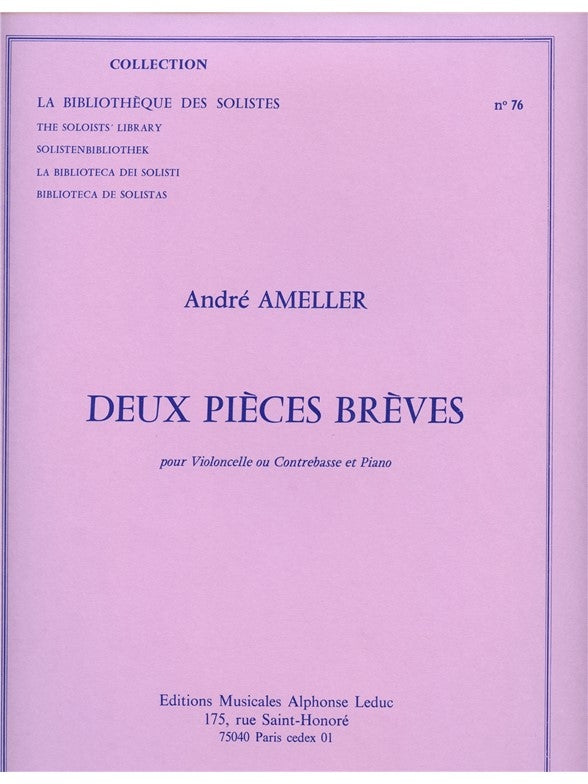 2 Pièces Brèves | André Ameller | Contrebasse