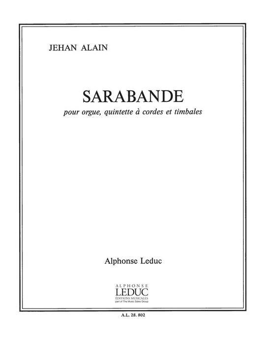 Jehan Ariste Alain: Sarabande | Quintette à vent