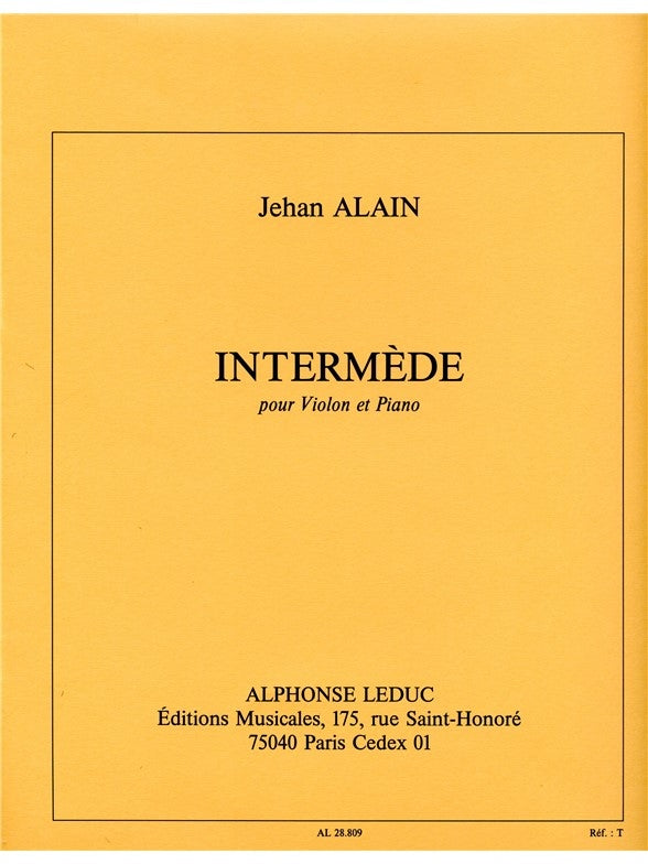 Intermede | Jehan Alain | Violon