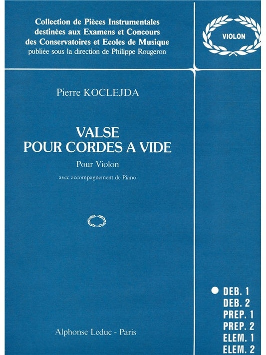 Valses Pour Strings A Vide | Koclejda | Violon