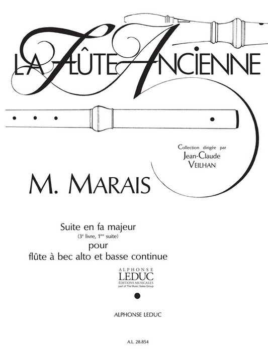 Suite en fa majeur - flûte à bec alto et basse continue | Marin Marais