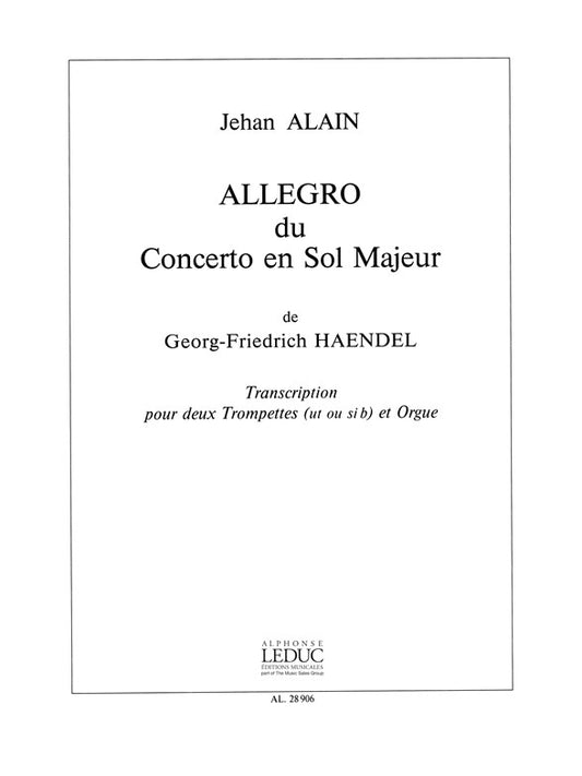 Allegro | Georg Friedrich Händel | Trompette