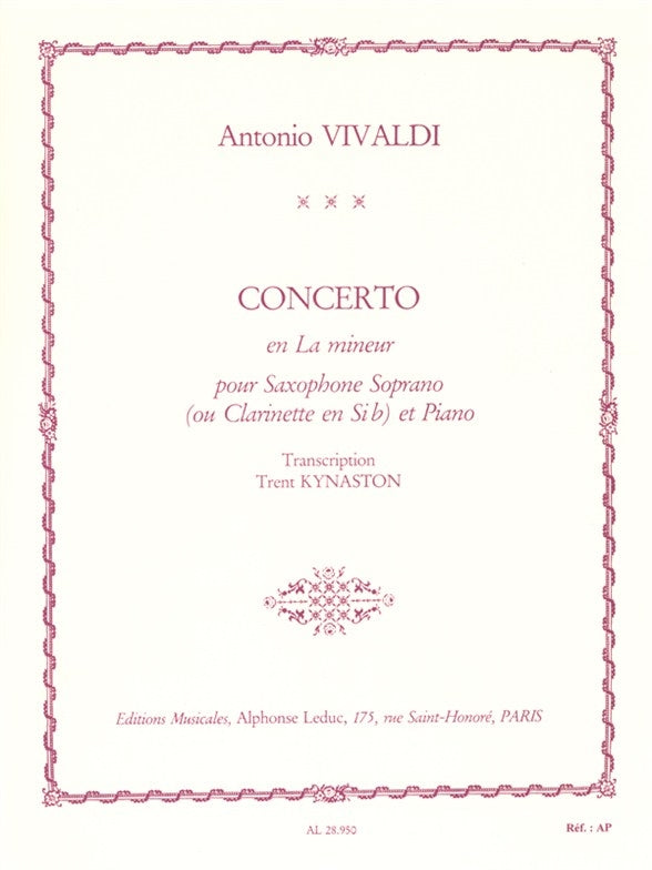 Concerto FVII/5, RV 461, en la mineur | Antonio Vivaldi