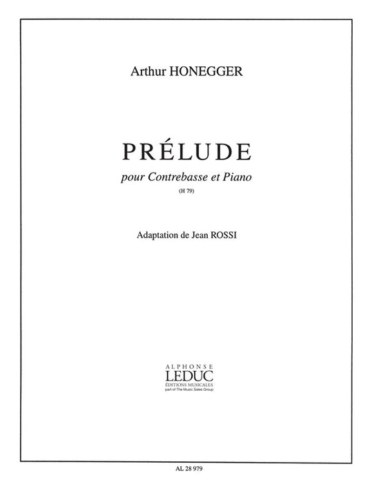 Prélude H79 | Arthur Honegger | Contrebasse