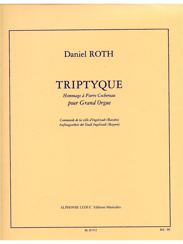 Triptyque - Hommage A Pierre Cochereau | Roth | Orgue