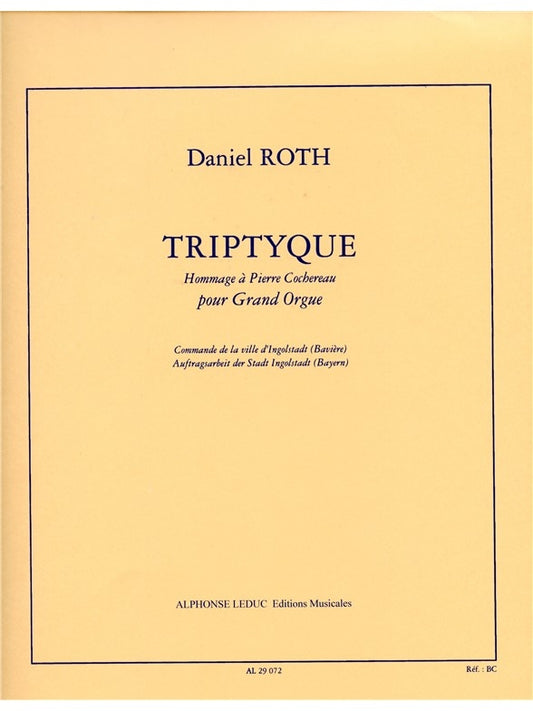 Triptyque - Hommage A Pierre Cochereau | Roth | Orgue