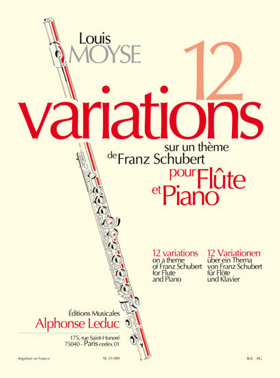 12 Variations sur un Thème de Franz Schubert | Louis Moyse