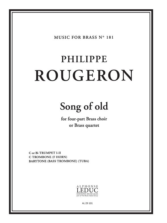 Chant d'antan | Rougeron | Quatuor de cuivres