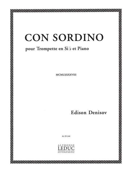 Con Sordino | Edison Denisov | Trompette
