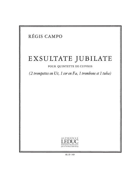 Exsultate Jubilate Pour | Campo | Quintette de cuivres