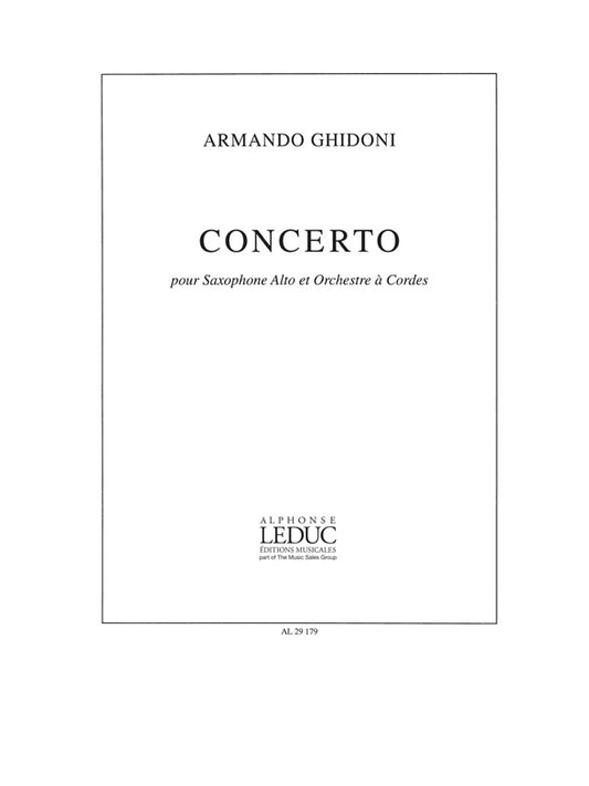 Concert | Ghidoni | Saxophone alto