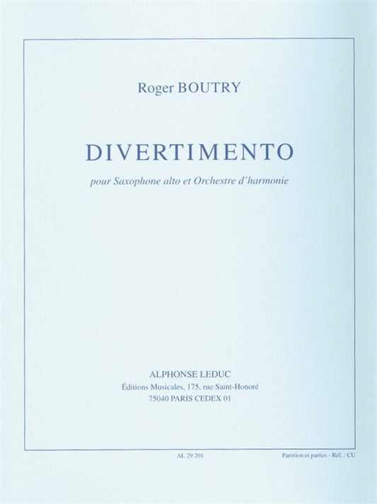 Divertimento | Roger Boutry | Orchestre d'harmonie
