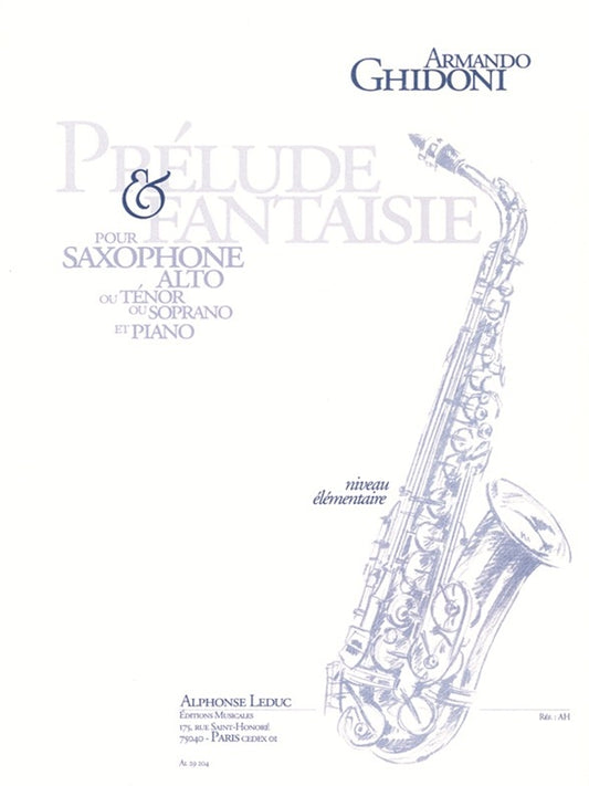 Prélude Et Fantaisie | Armando Ghidoni | Saxophone alto