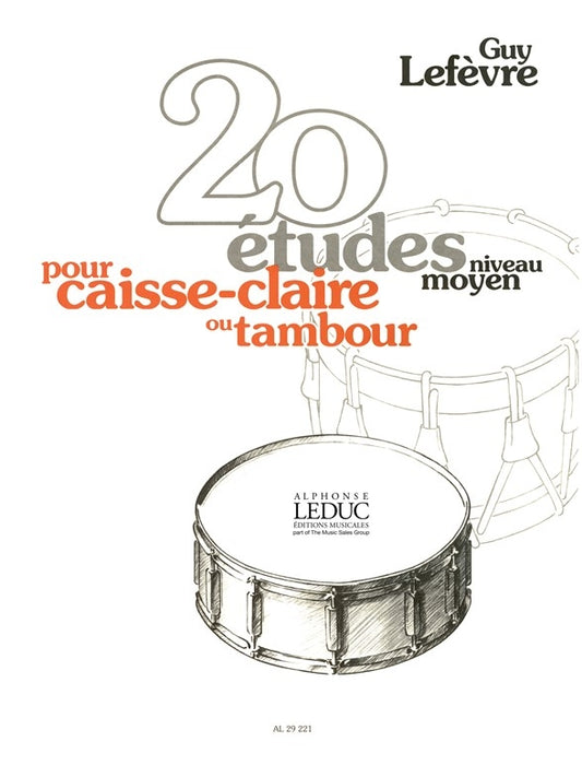 20 Études - Niveau Moyen | Guy Lefèvre | Caisse claire