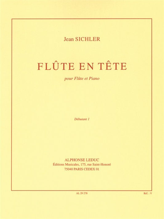 Flute En Tete de J. Sichler, Livre pour flûte et Piano