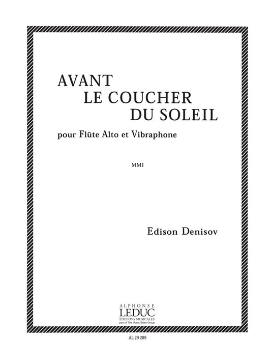 Avant le Coucher du Soleil | Edison Denisov | Flûte