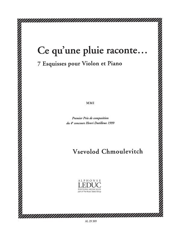 Vsevolod Chmoulevitch: Ce quune Pluie raconte... | Violon
