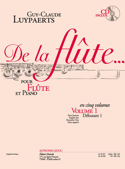 Guy-Claude Luypaerts: de La Flûte Vol. 1