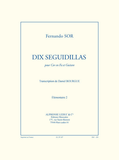 Fernando Sor: 10 Seguidillas | Fernando Sor | Cor